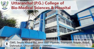 out side view of Uttaranchal (P.G.) College Of Bio-Medical Sciences & Hospital